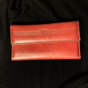 Givenchy Red Leather Wallet